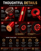 Electric Scalp Massager for Hair Growth | Red Light Therapy & Oil Infusion Comb